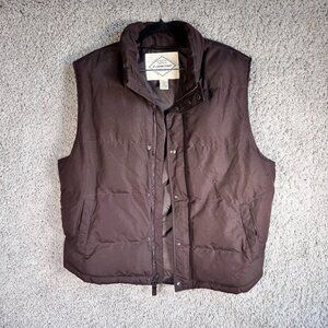 St. John’s Bay Quilted Sleeveless Vest Brown Women’s L